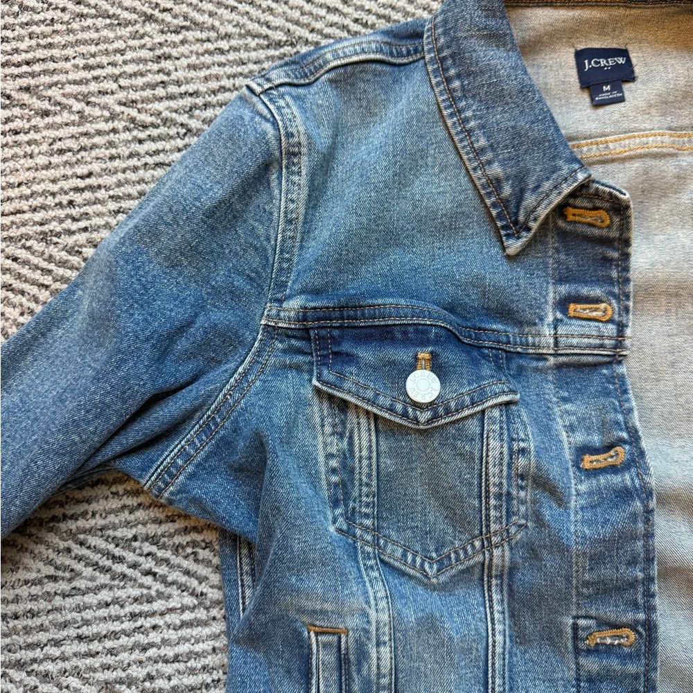 J. Crew Classic Blue Denim Jacket - Picture 3 of 4